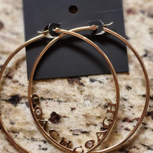 Coach Medium Hoop Earrings - Picture 2 of 3